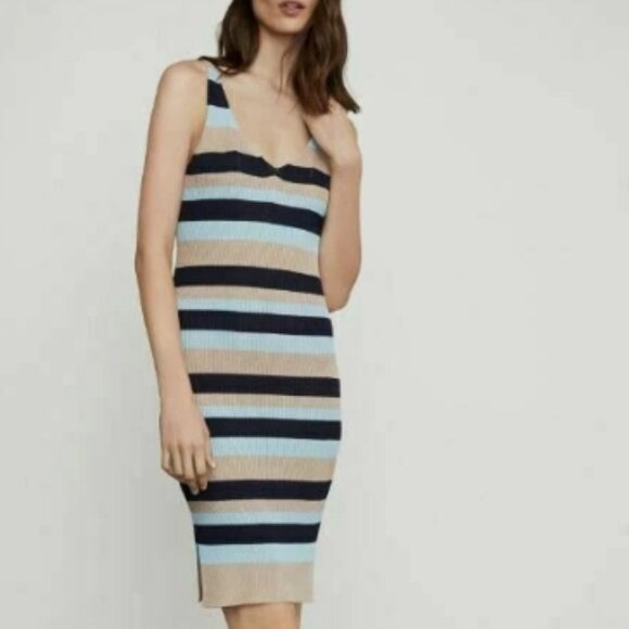BCBGMAXAZRIA Striped Tank Dress S - Picture 3 of 8